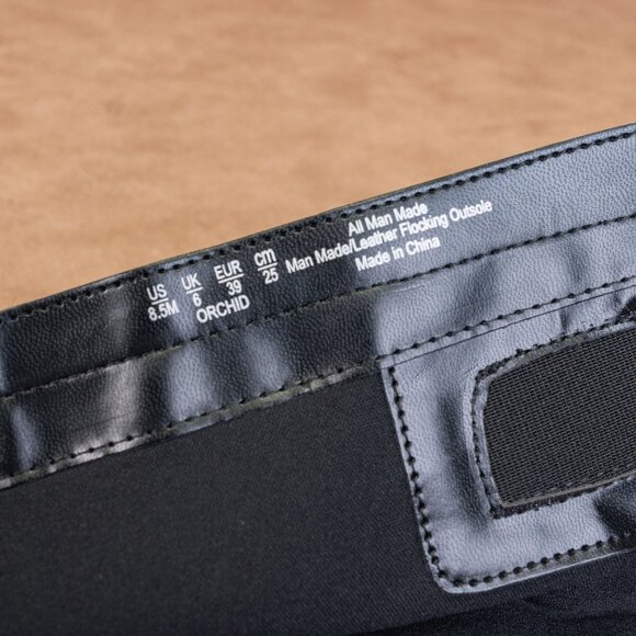 Naturalizer Soul Women Orchid Black Leather Waterproof Riding Knee Boots sz 8.5 - Picture 9 of 10